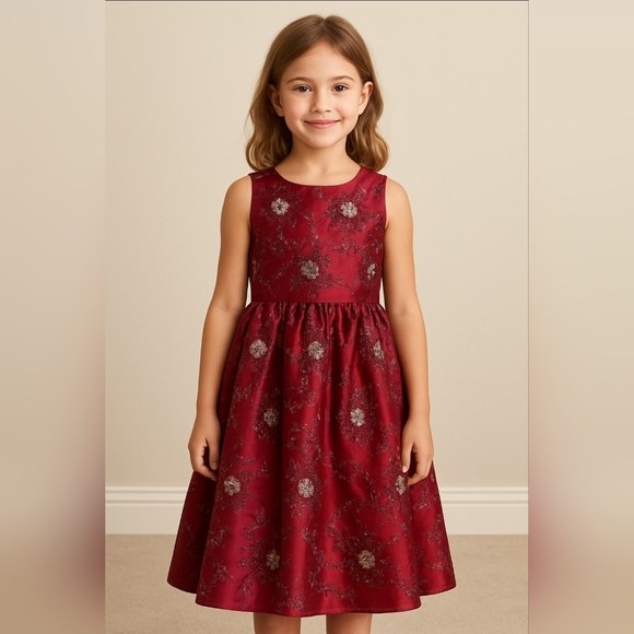 slim fit dress slacks Gold Holiday Vintage Angel Dress and Wings Set for Girls main image 1